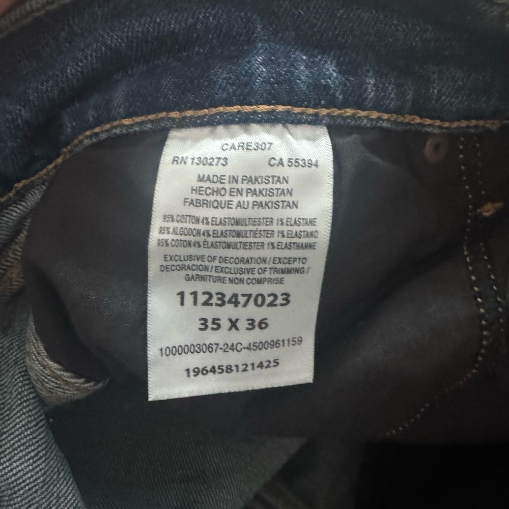 Wrangler Retro Slim Straight Mens Jeans 112347023 Size 35x36 - Picture 5 of 5